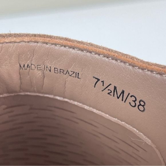 Vince Camuto Sz 7.5 Suede Cutout Ankle Wrap Heel - Picture 5 of 14